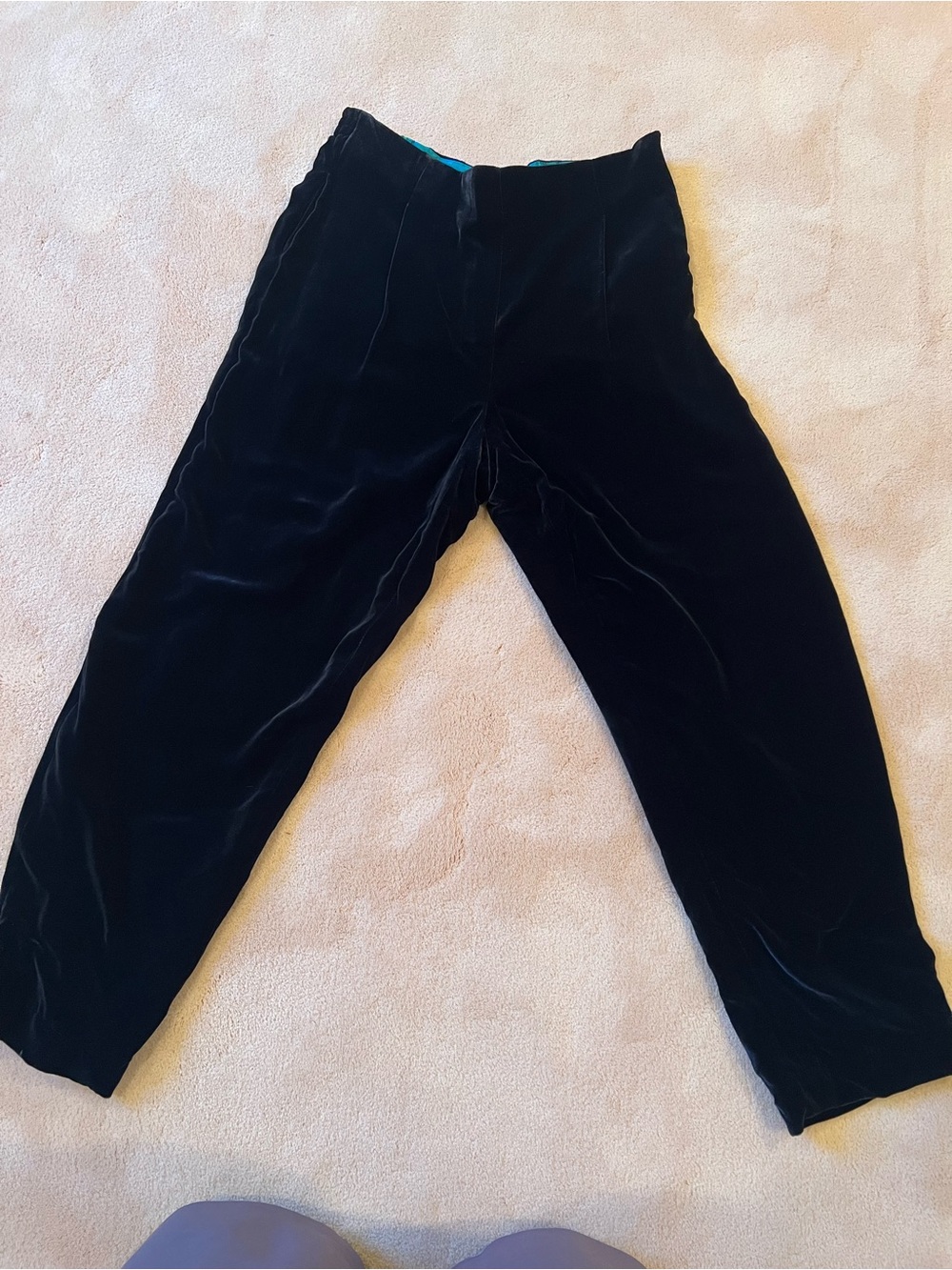 Dana Buchman dark navy blue velvet pants (14 Petite)